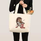 fight and touch ラージトートバッグ (正面(商品))