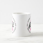 Fight Breast Cancer Pink Ribbon Awareness コーヒーマグカップ (中央)
