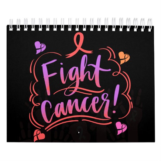 Fight Cancer認識度、リボン カレンダー (カバー)