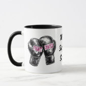 Fight Cancer Boxing Gloves マグカップ (左)