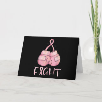 Fight Cancer Survivor Boxing Gloves Breast Cancer 招待状