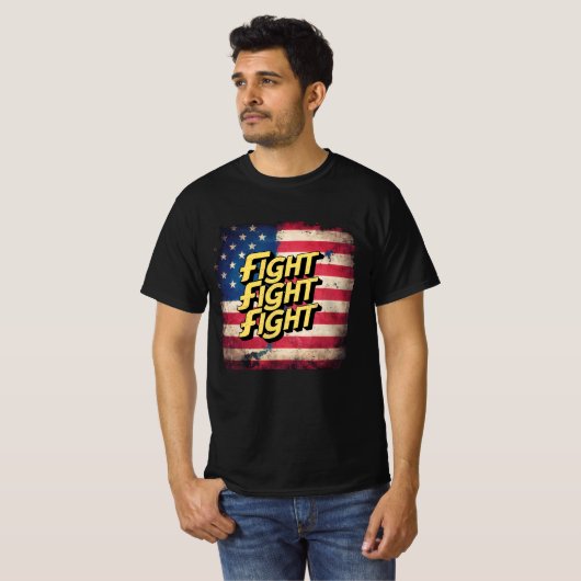 Fight Fight Fight - élection Donal Trump Tシャツ (正面フル)