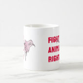 Fight for Animal Rights コーヒーマグカップ (中央)