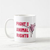 Fight for Animal Rights コーヒーマグカップ (左)