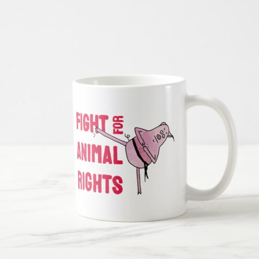 Fight for Animal Rights コーヒーマグカップ (右)