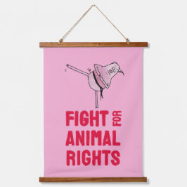 Fight for Animal Rights 吊り下げ型タペストリー