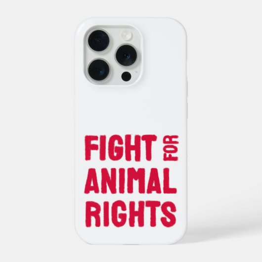 Fight for Animal Rights iPhoneケース (裏面)