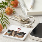 Fight for Freedom | Eren-Inspired Quote Design キーホルダー (正面右)