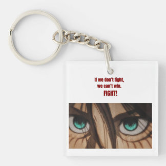 Fight for Freedom | Eren-Inspired Quote Design キーホルダー
