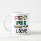 Fight For What You Love Nuclear Power Future コーヒーマグカップ (左)