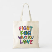 Fight For What You Love Nuclear Power Future トートバッグ (裏面)