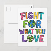 Fight For What You Love Nuclear Power Future ポストカード (正面/裏面)