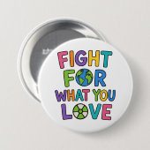 Fight For What You Love Nuclear Power Future 缶バッジ (正面&裏面)