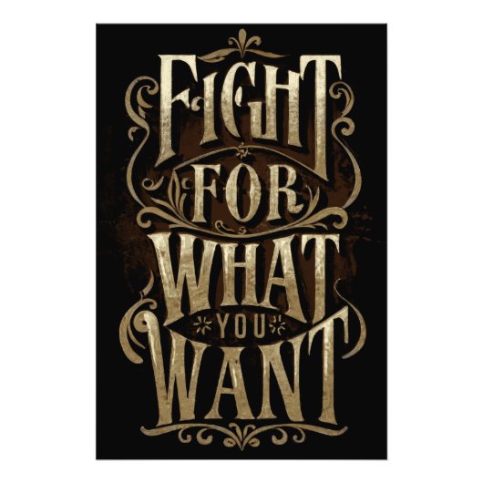 Fight for what you want フォトプリント            (正面)