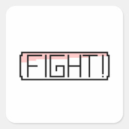 "Fight" Gamers Nostalgia スクエアシール