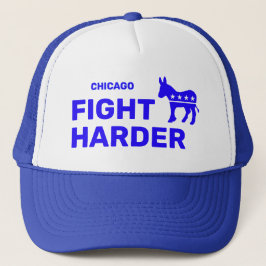 Fight Harder™ トラッカーズハット（カスタマイズ可能！） キャップ