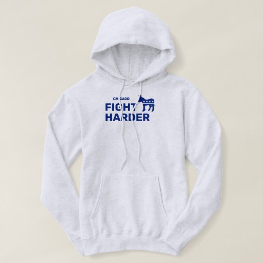 Fight Harder™ パーカー (カスタマイズ可能！) パーカ (デザイン正面)