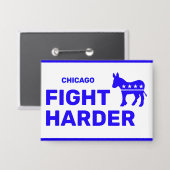Fight Harder™ ボタン (カスタマイズ可能!) 缶バッジ (正面/裏面)