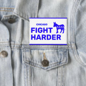 Fight Harder™ ボタン (カスタマイズ可能!) 缶バッジ (インサイチュ)