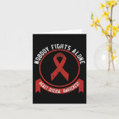 Fight Heart Disease Awareness Month American Heart カード (黄色い花)