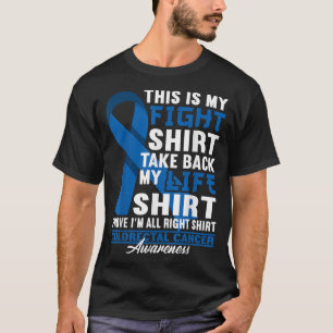 Fight I UC IBD IBS Crohns大腸Colorectal Cancer Tシャツ
