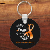 Fight Is Our Fight Leukemia認識度Support Leuk キーホルダー (正面)
