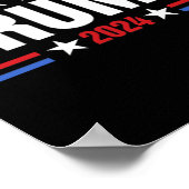 Fight Legends Never Die 2024トランプ射撃、 発砲（2辺） ポスター (角)