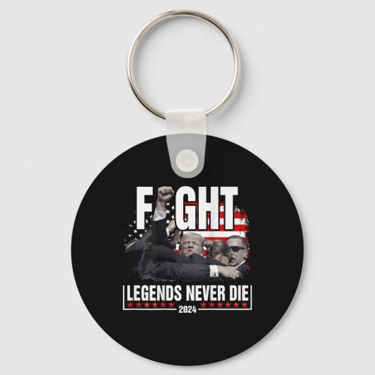 Fight Legends Never Die 2024トランプ射撃、 発砲(Ba上) キーホルダー (正面)