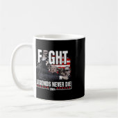 Fight Legends Never Die 2024トランプ射撃、 発砲（Ba上） コーヒーマグカップ (左)