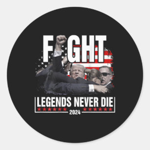 Fight Legends Never Die 2024トランプ射撃、 発砲（Ba上） ラウンドシール