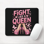 Fight Like A Queen Breast Cancer Awareness High He マウスパッド (マウス)