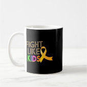 Fight Like Kids 小児がん啓発月間 Y コーヒーマグカップ (左)