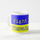 Fight like Ukrainians コーヒーマグカップ (正面左)