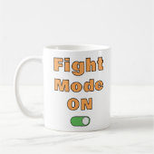 Fight Mode On コーヒーマグカップ (左)