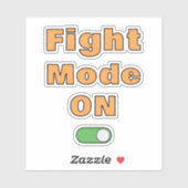 Fight Mode On シール (シート)