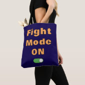 Fight Mode On トートバッグ (クローズアップ)