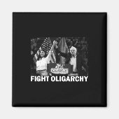 Fight Oligarchy Bernie Sanders And Aoc Freedom Us  マグネット (正面)