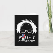 Fight Oligarchy Sanders And Aoc Freedom Us Anti Tr カード (正面)
