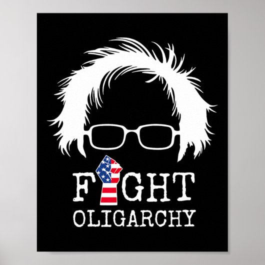 Fight Oligarchy Sanders And Aoc Freedom Us Anti Tr ポスター (正面)