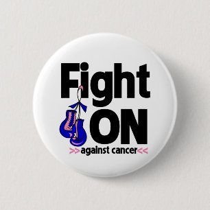 Fight On Against Male Breast Cancer 缶バッジ