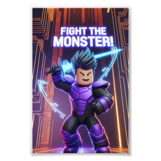 Fight the monster  フォトプリント            (正面)