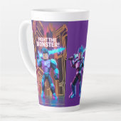 Fight the monster  latte mug カフェラテマグ (左アングル)