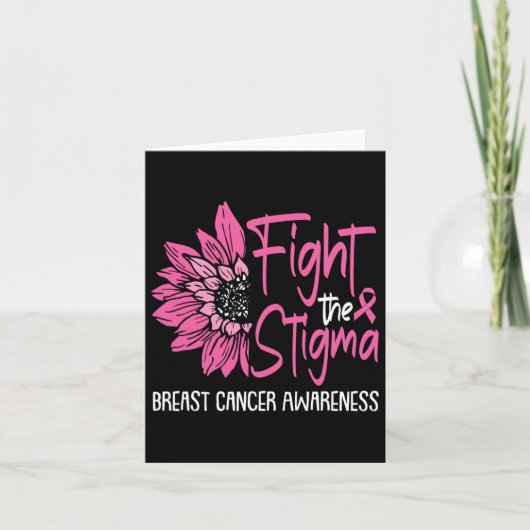Fight The Stigma Breast Cancer Awareness Survivor カード (正面)
