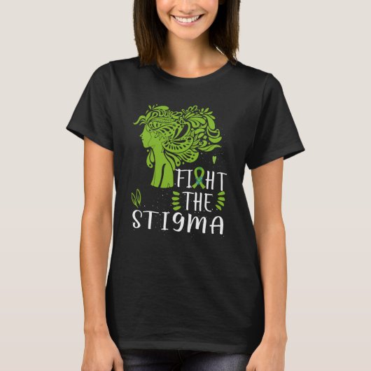 Fight The Stigma Mental Health Awareness Tシャツ (正面)