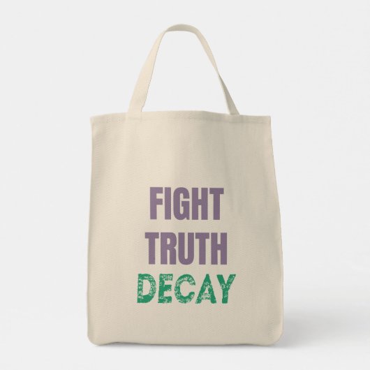 Fight Truth Decay トートバッグ (裏面)