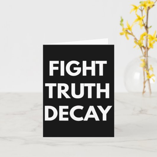 Fight Truth Decay - Never Trump S カード (黄色い花)