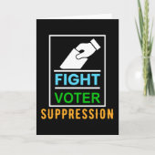 Fight Voter Suppression - Election Design カード (正面)