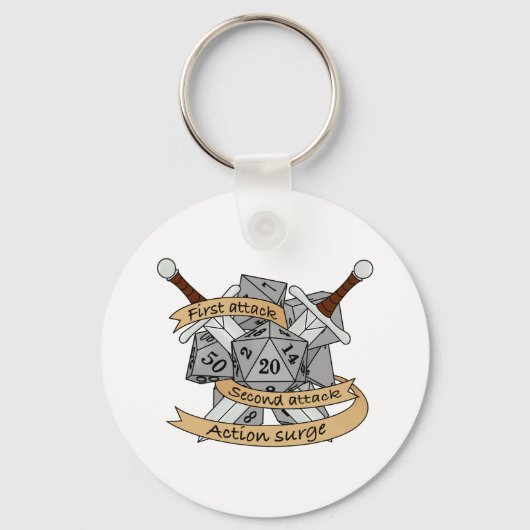 Fighter Dice Design キーホルダー (正面)