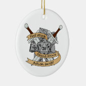 Fighter Dice Design セラミックオーナメント (右)