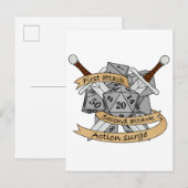 Fighter Dice Design 案内ポストカード (正面/裏面)